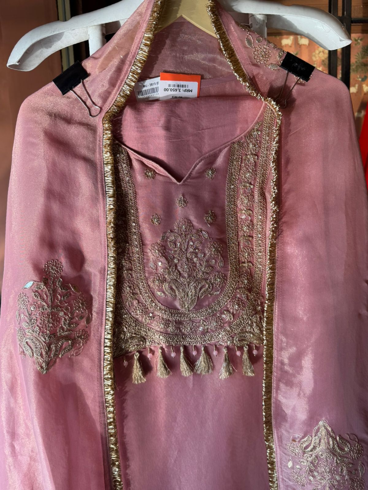 Shimmer organza Unstitched Shirt