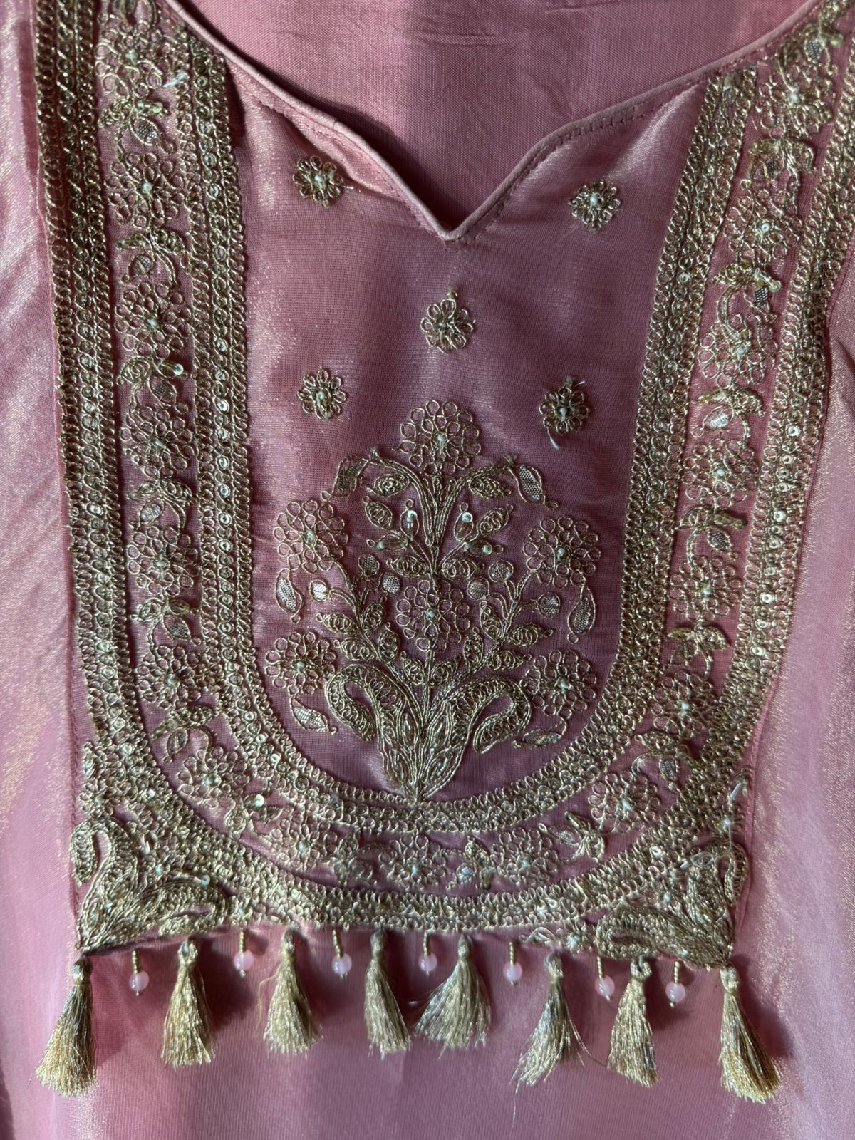 Shimmer organza Unstitched Shirt