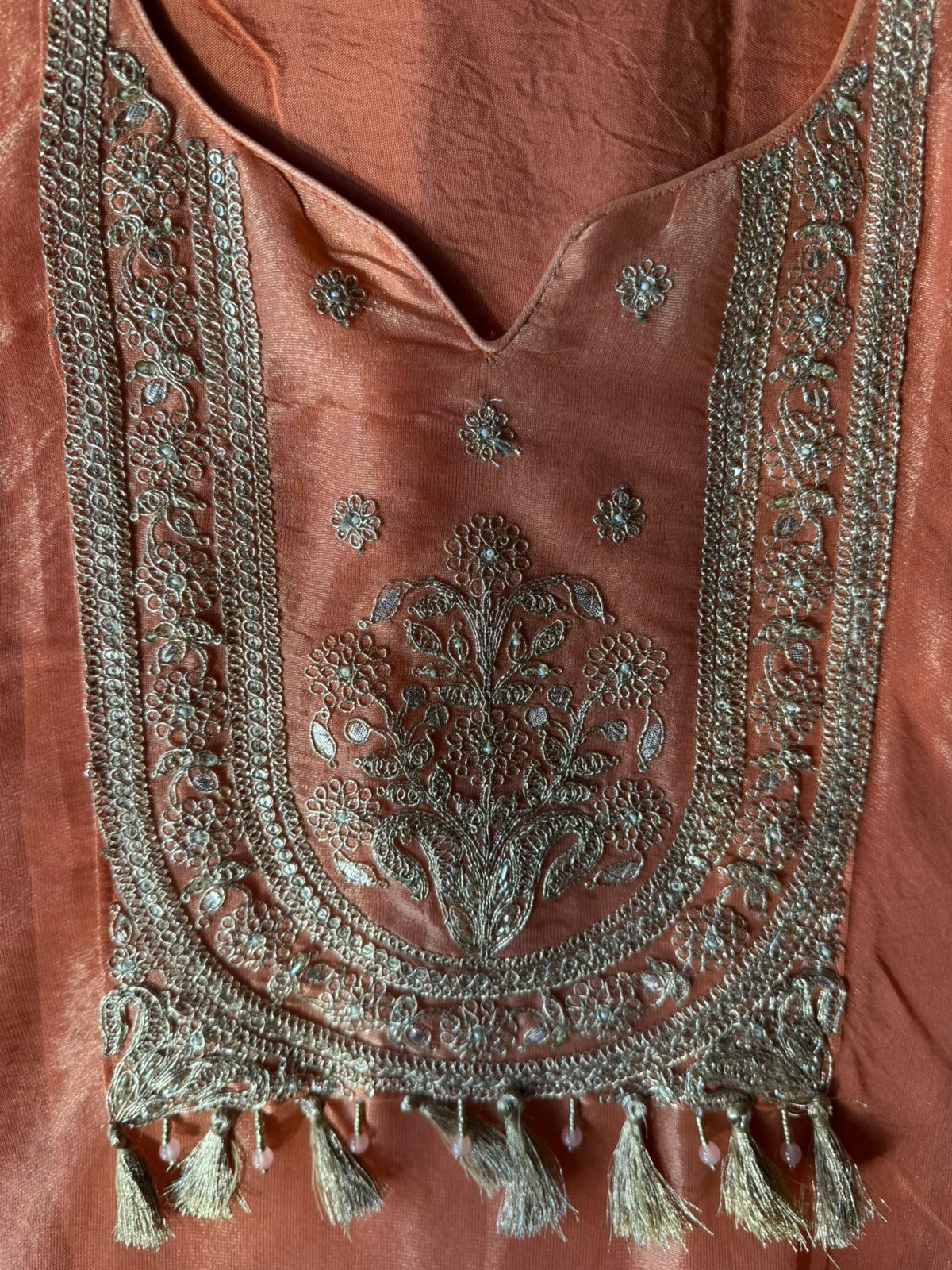 Shimmer organza Unstitched Shirt