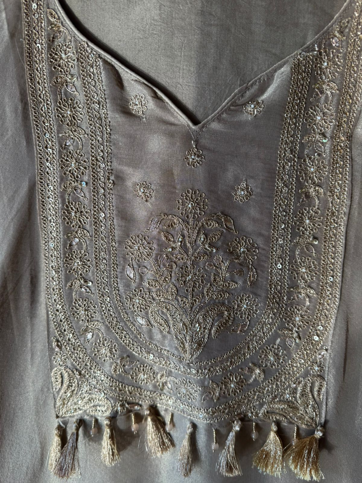 Shimmer organza Unstitched Shirt
