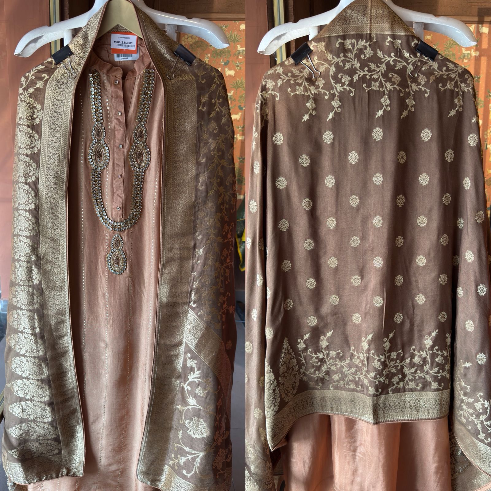 Russian silk Unstitched Shirt
