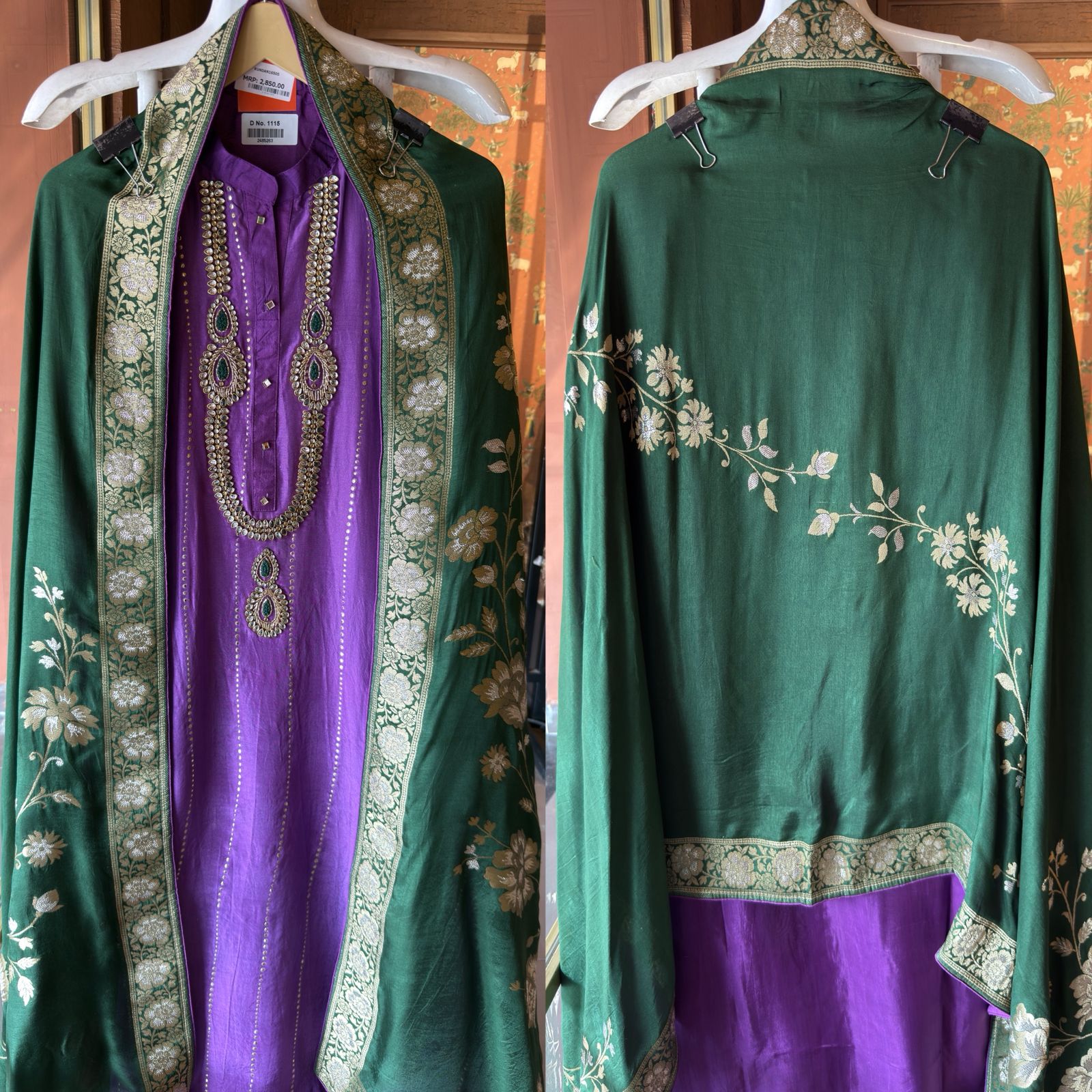 Russian silk Unstitched Shirt