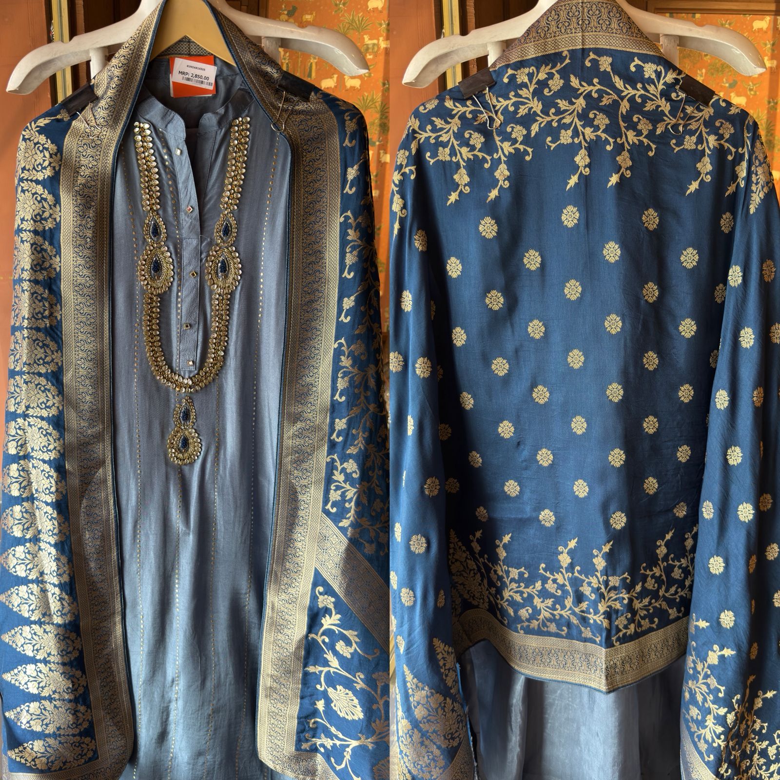 Russian silk Unstitched Shirt
