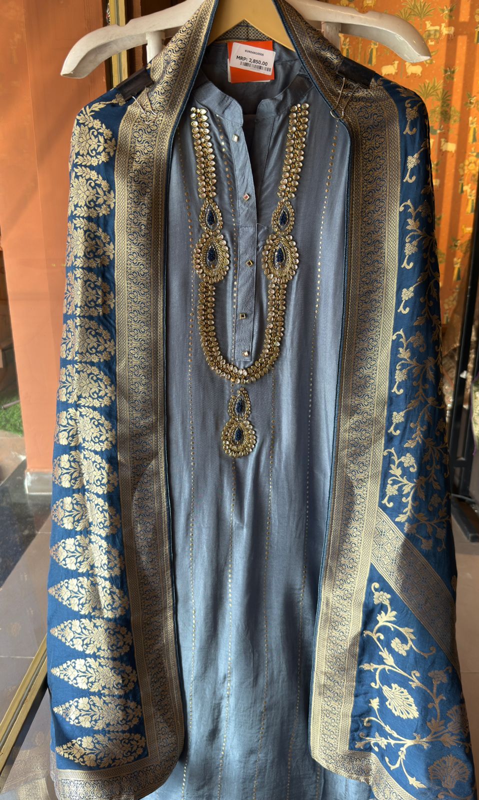 Russian silk Unstitched Shirt