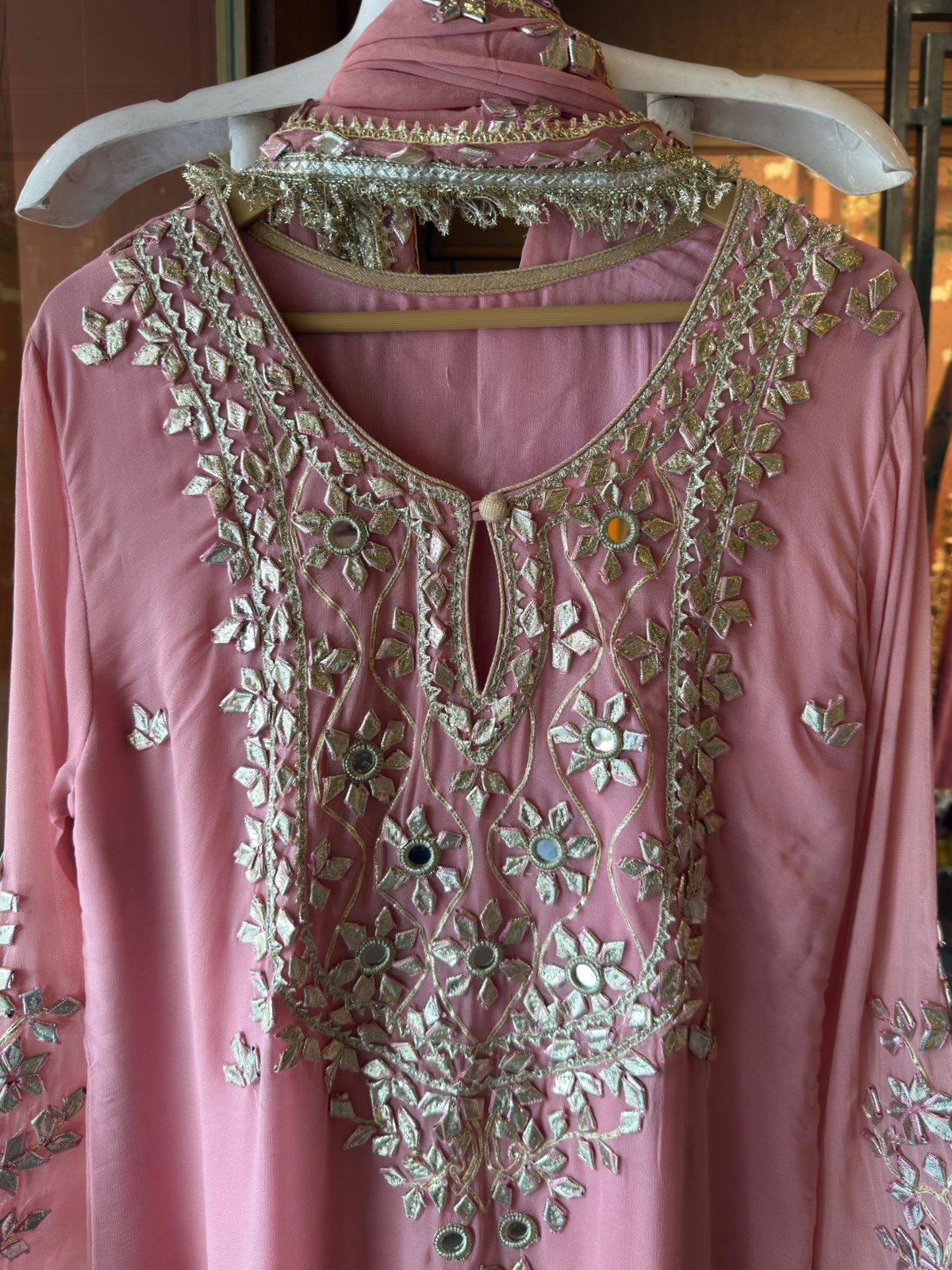 Embellished Georgette Sharara Set
