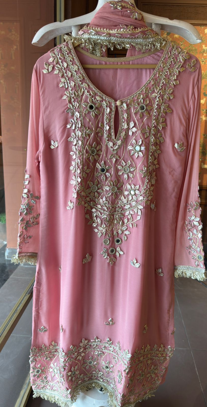 Embellished Georgette Sharara Set
