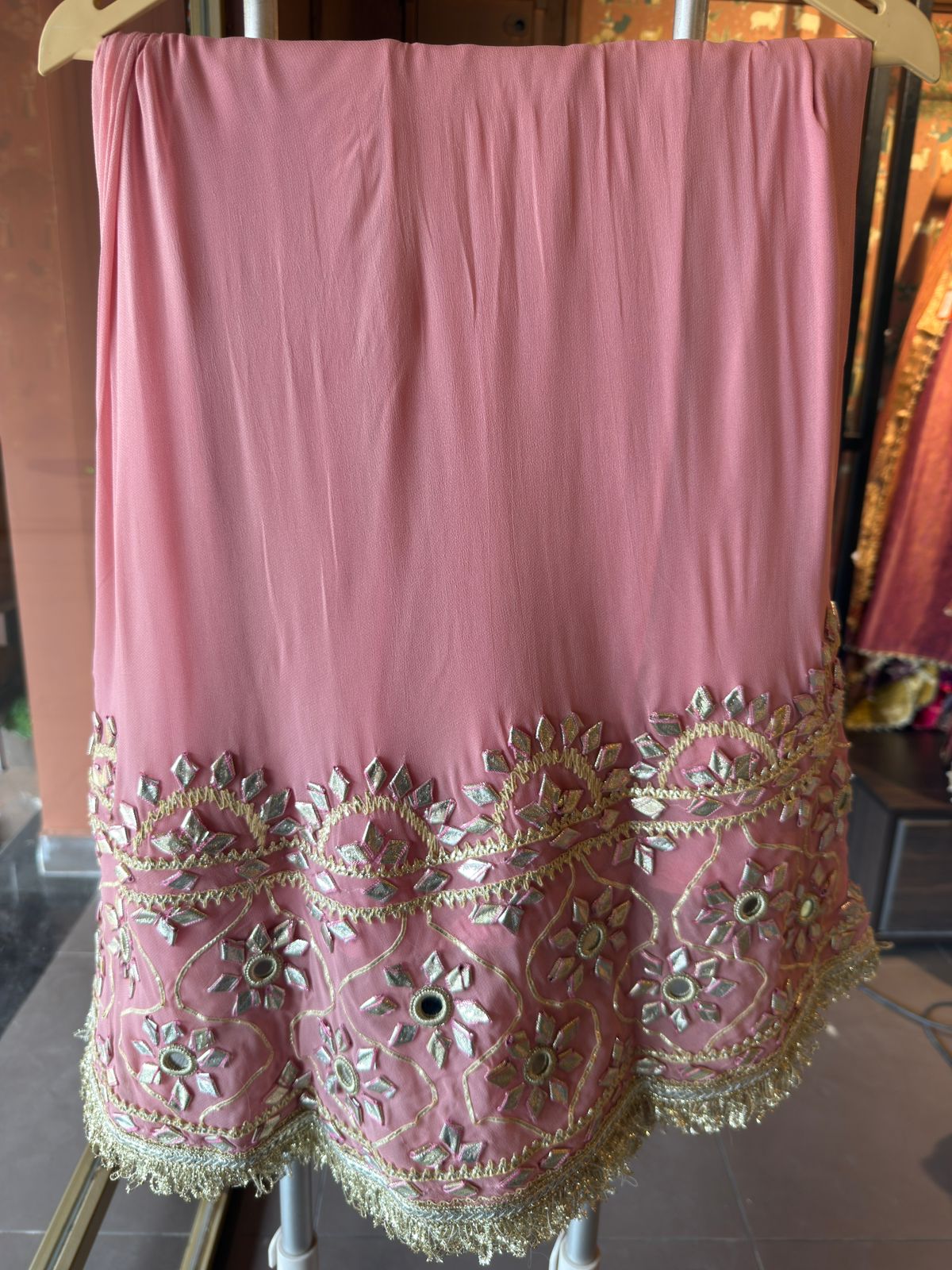 Embellished Georgette Sharara Set