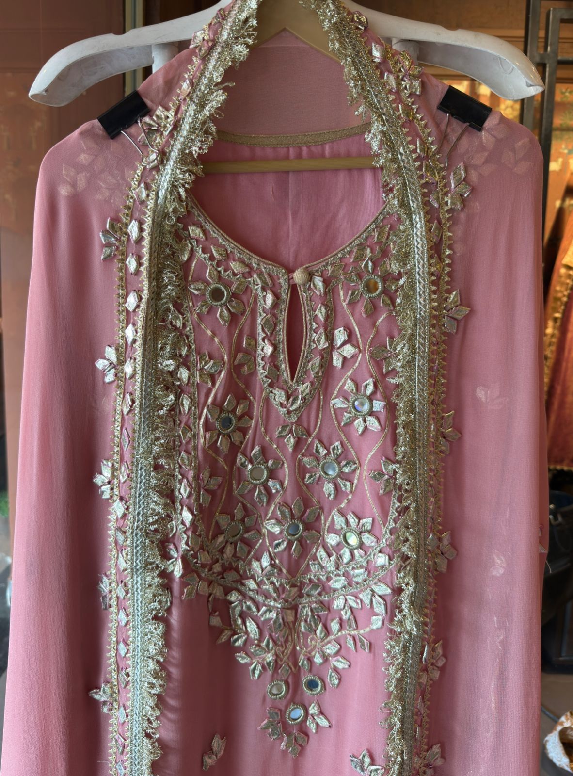 Embellished Georgette Sharara Set