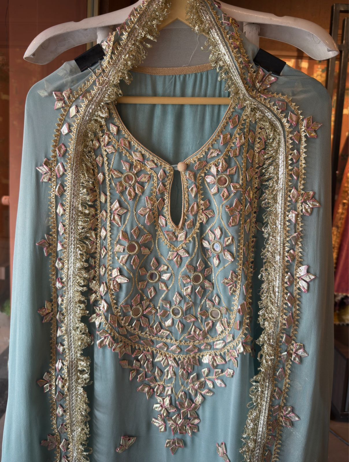 Embellished Georgette Sharara Set