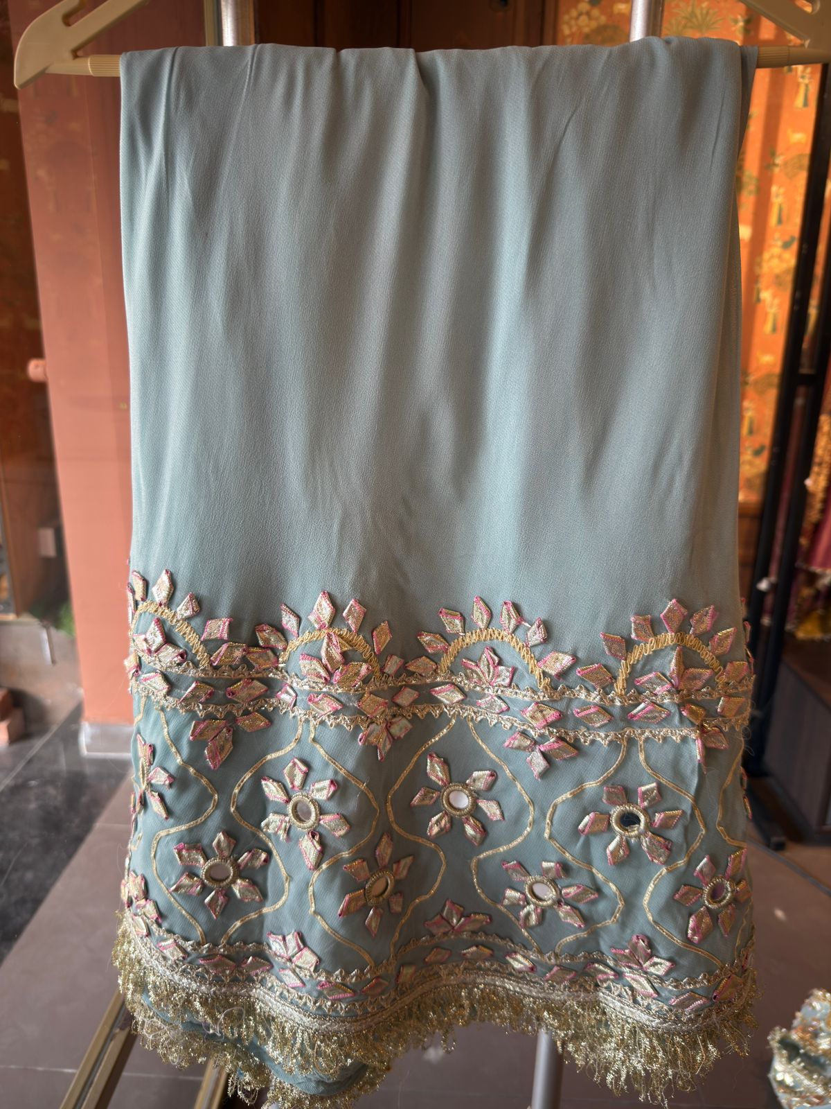 Embellished Georgette Sharara Set