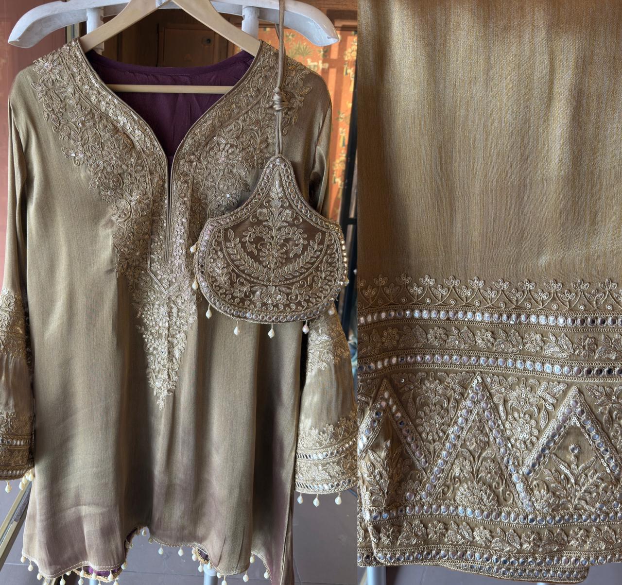 Giraffe tissue kurta