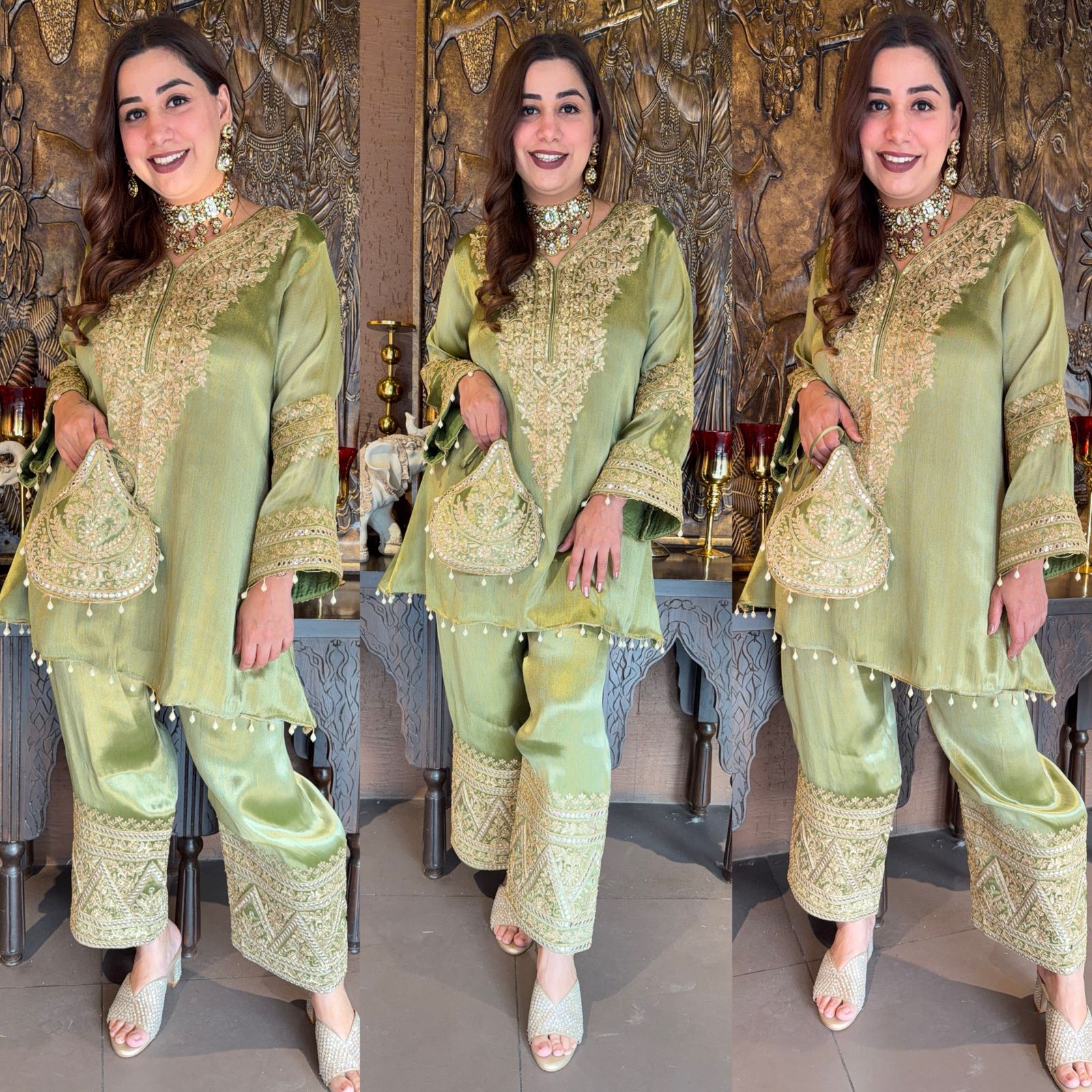 Giraffe tissue kurta