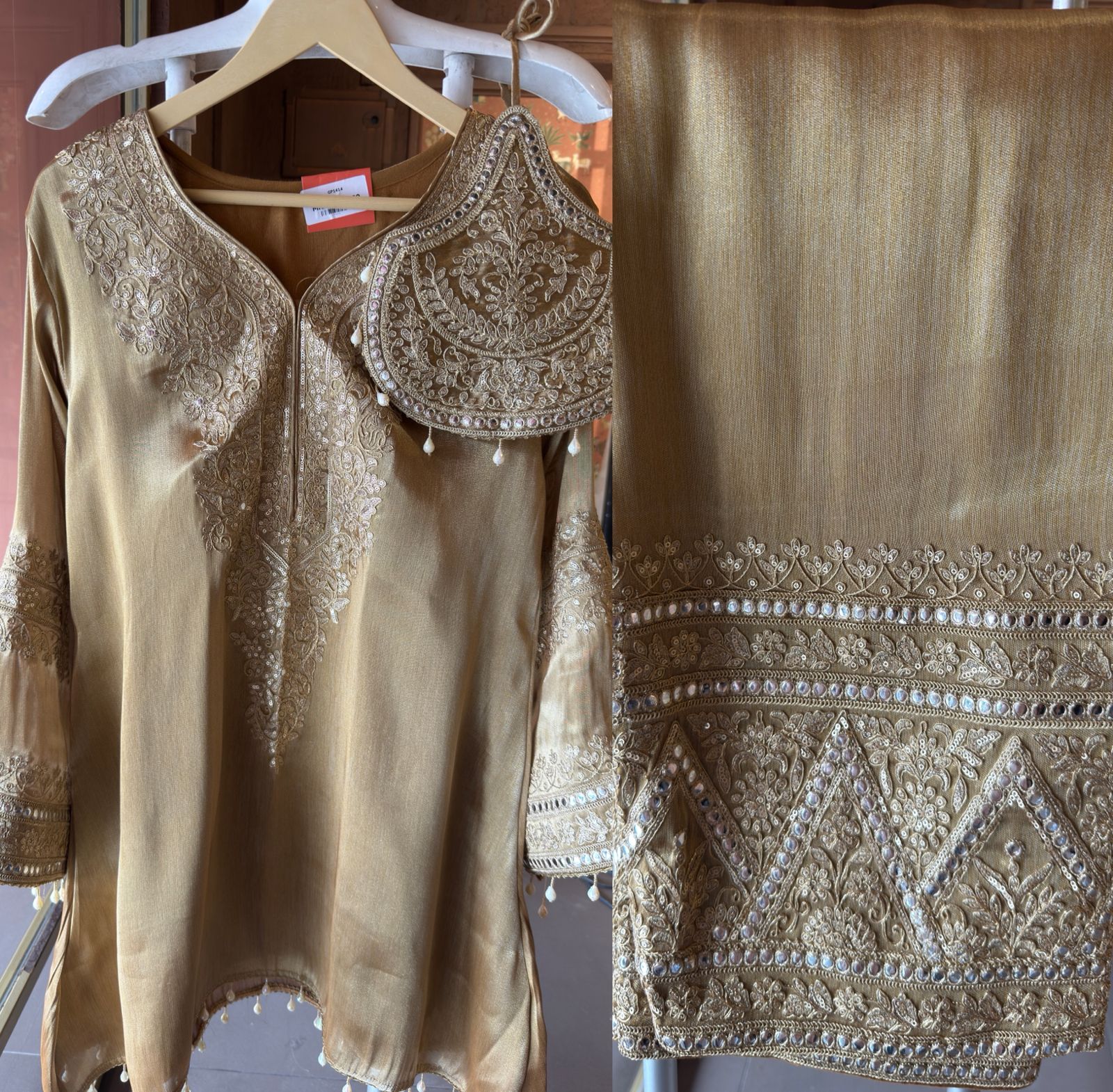 Giraffe tissue kurta