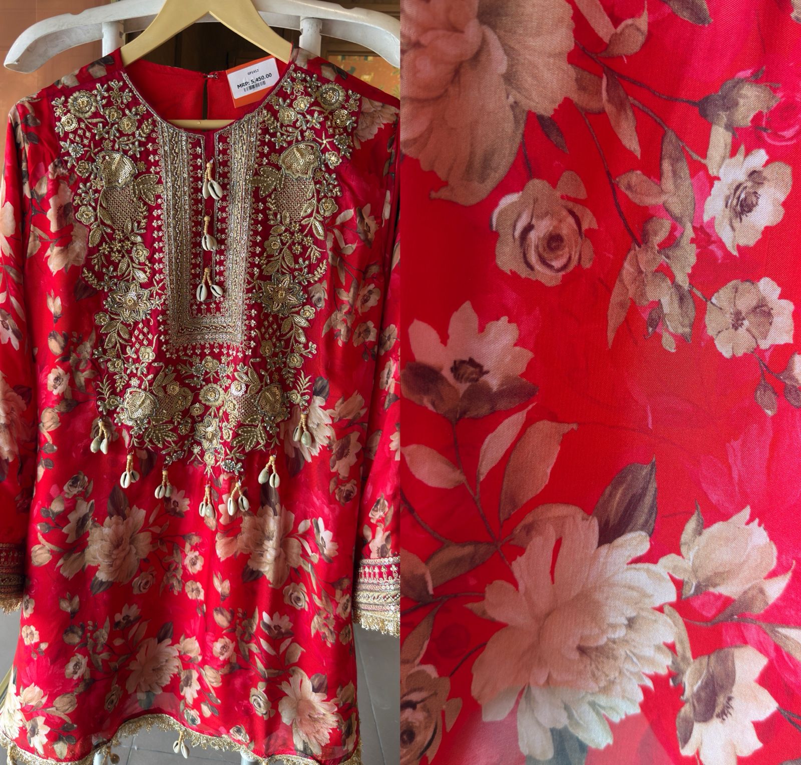 Traditional Indian with Farshi salwar