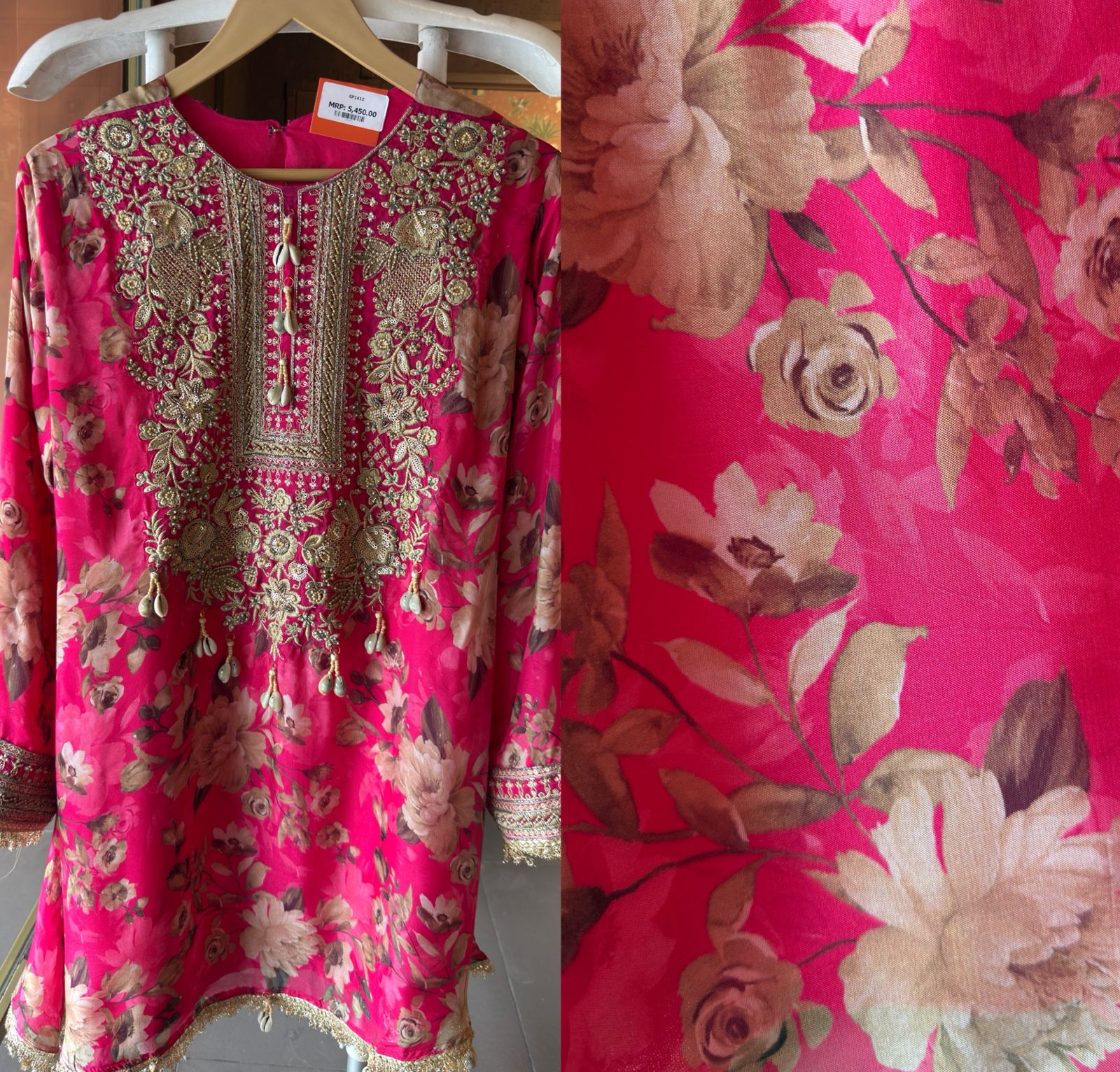 Traditional Indian with Farshi salwar