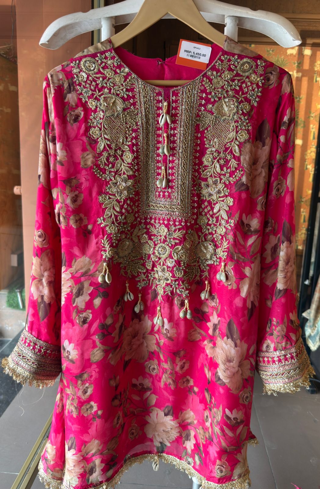 Traditional Indian with Farshi salwar