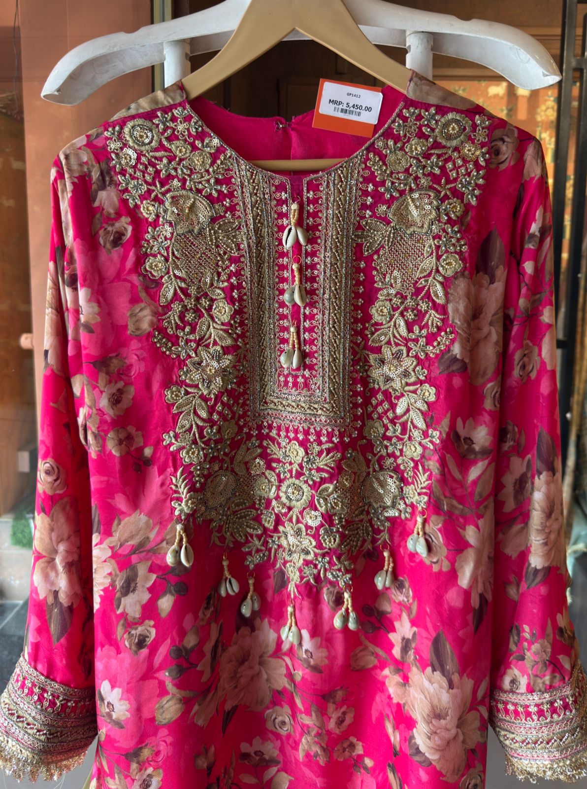Traditional Indian with Farshi salwar