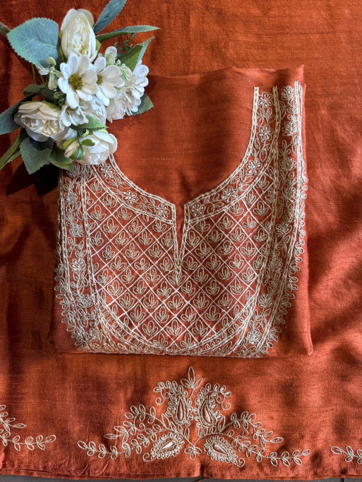 Pure Tussar silk Ethnic Suit