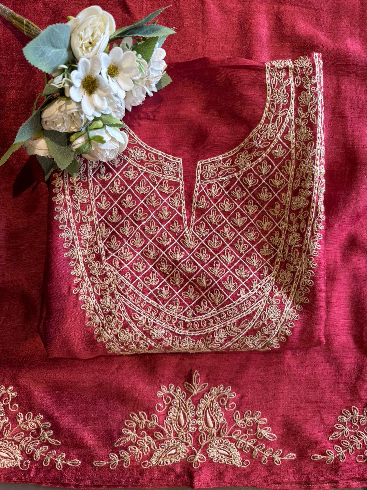 Pure Tussar silk Ethnic Suit
