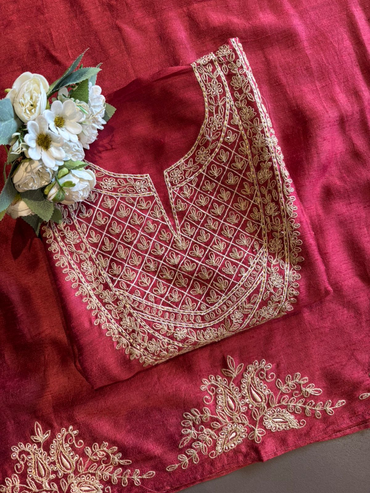 Pure Tussar silk Ethnic Suit