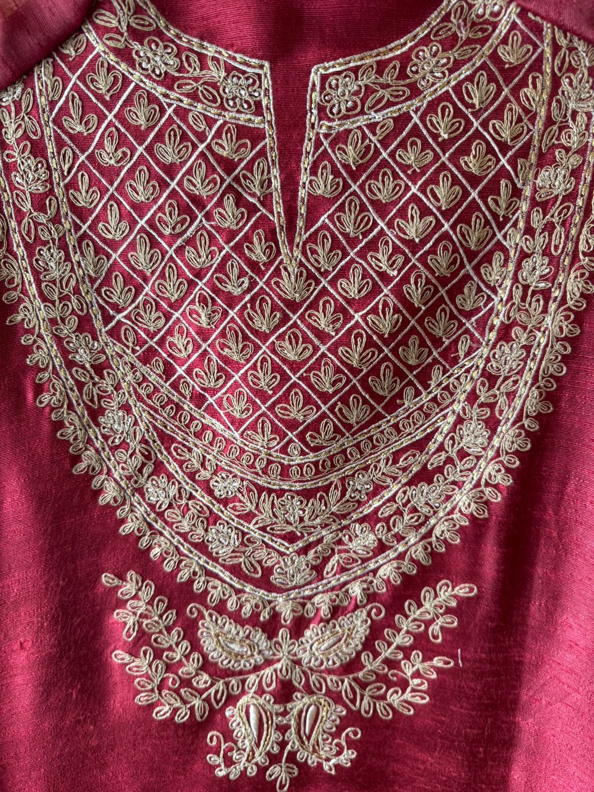 Pure Tussar silk Ethnic Suit