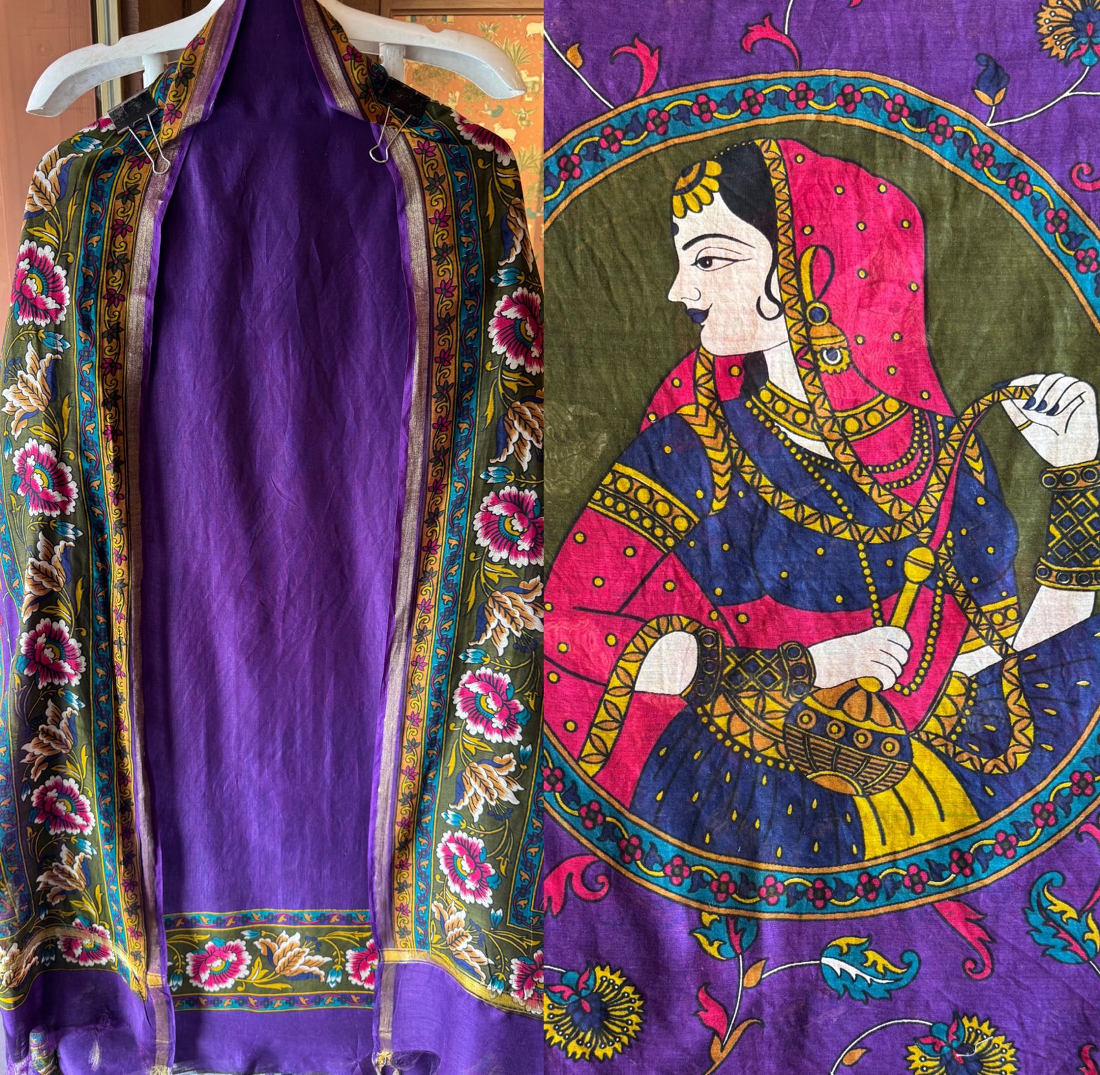 Pure Maheshwari silk Suit
