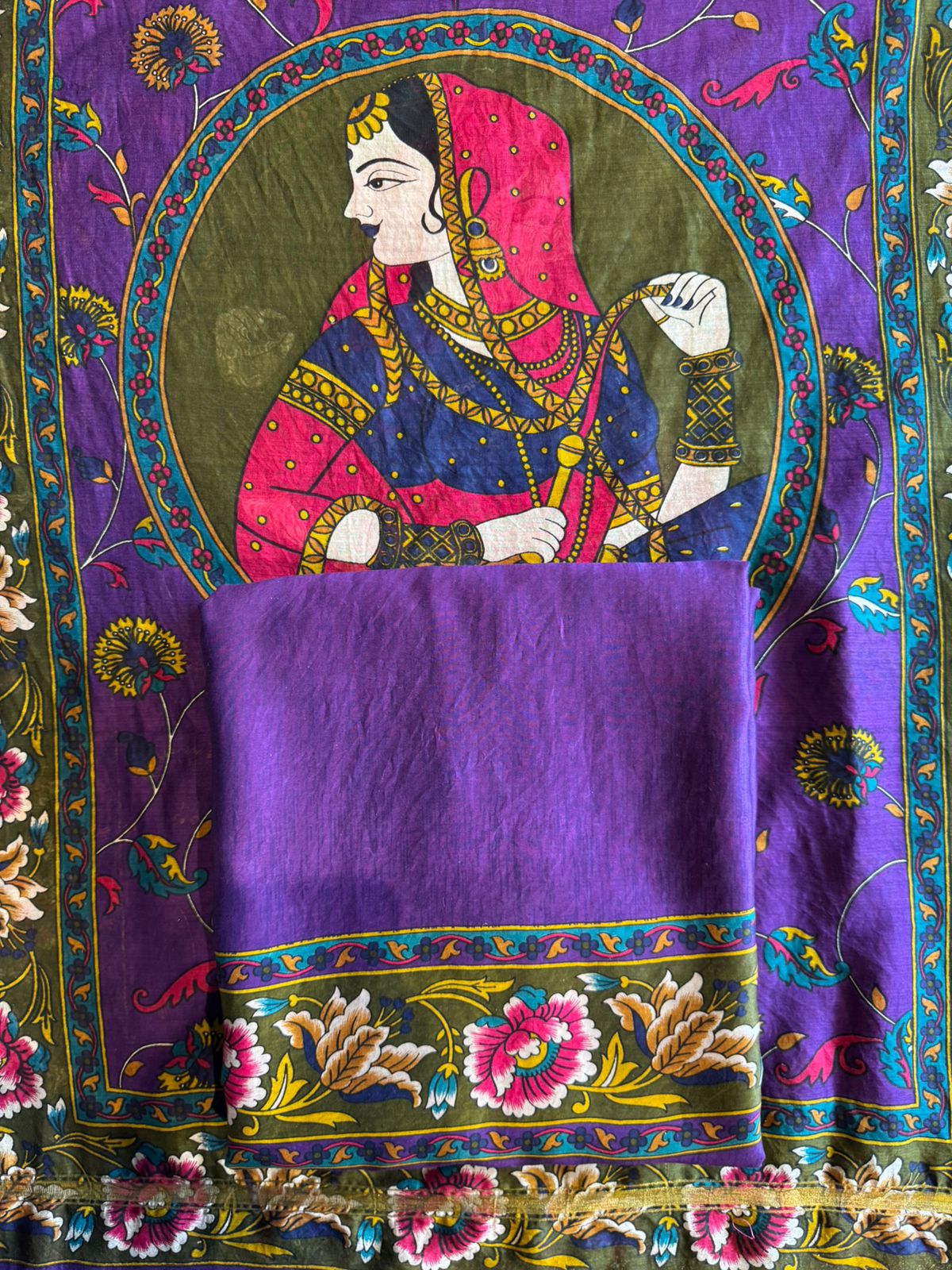Pure Maheshwari silk Suit
