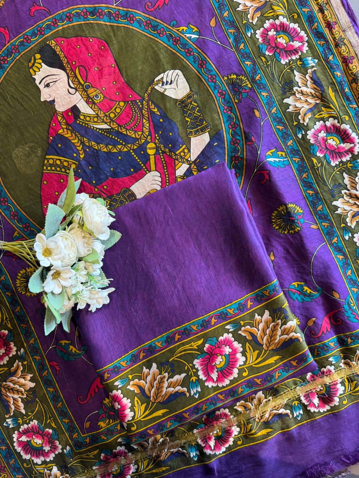 Pure Maheshwari silk Suit