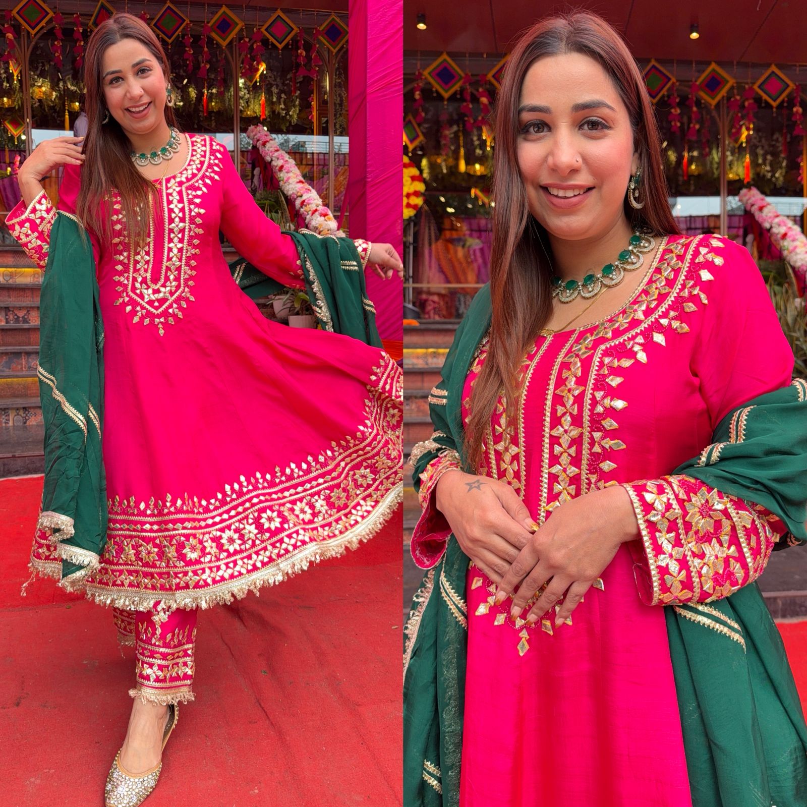 Traditional Anarkali suit