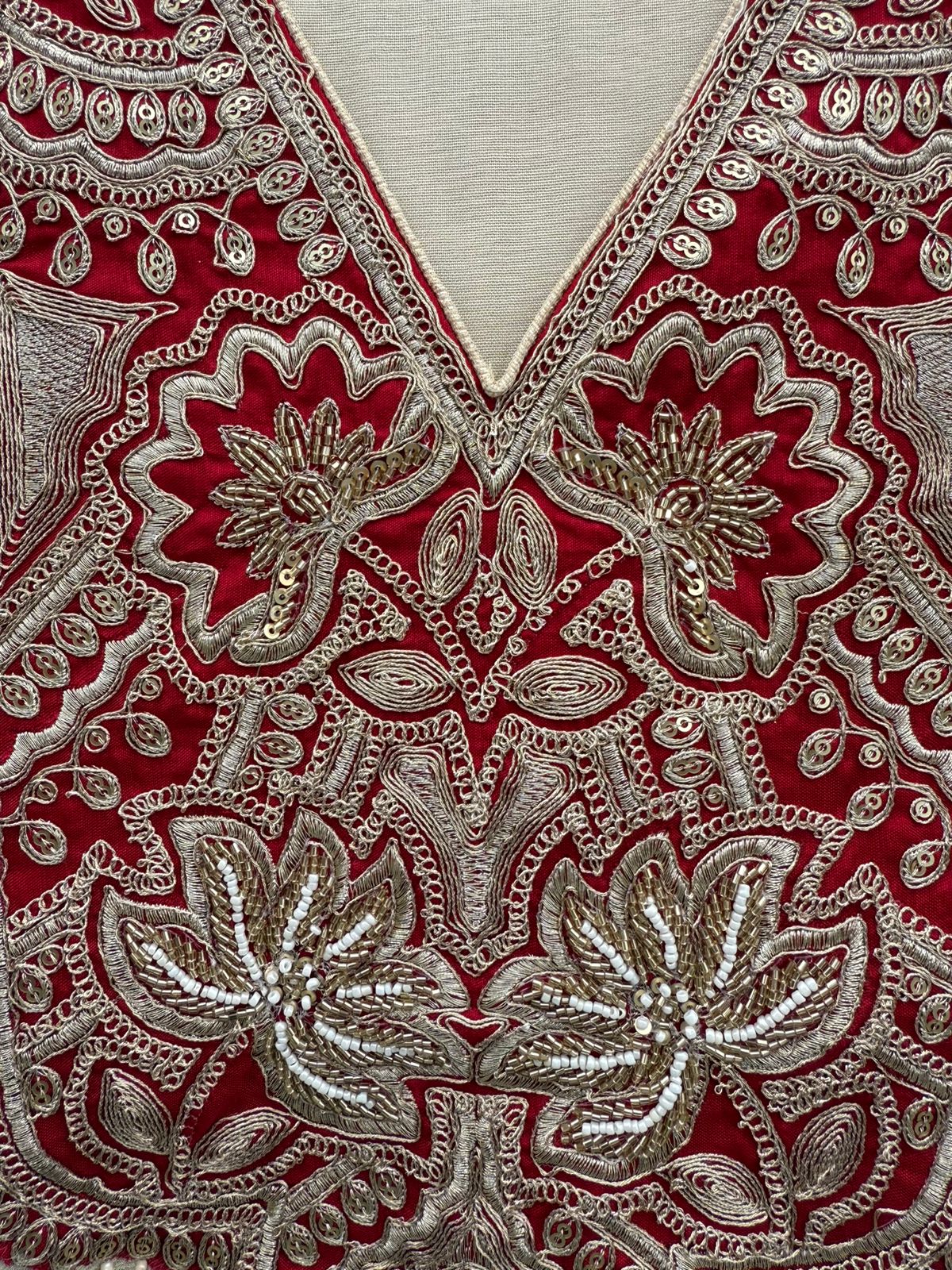 Soft champagne–gold kurta