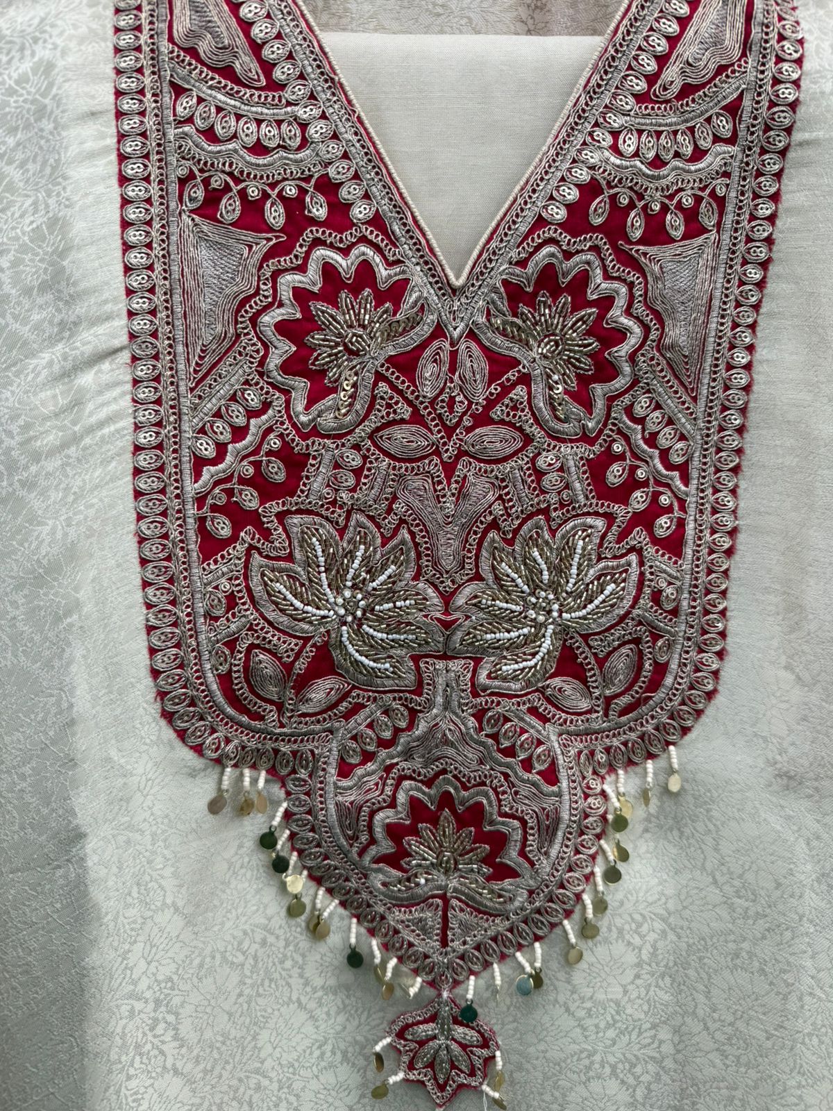 Soft champagne–gold kurta