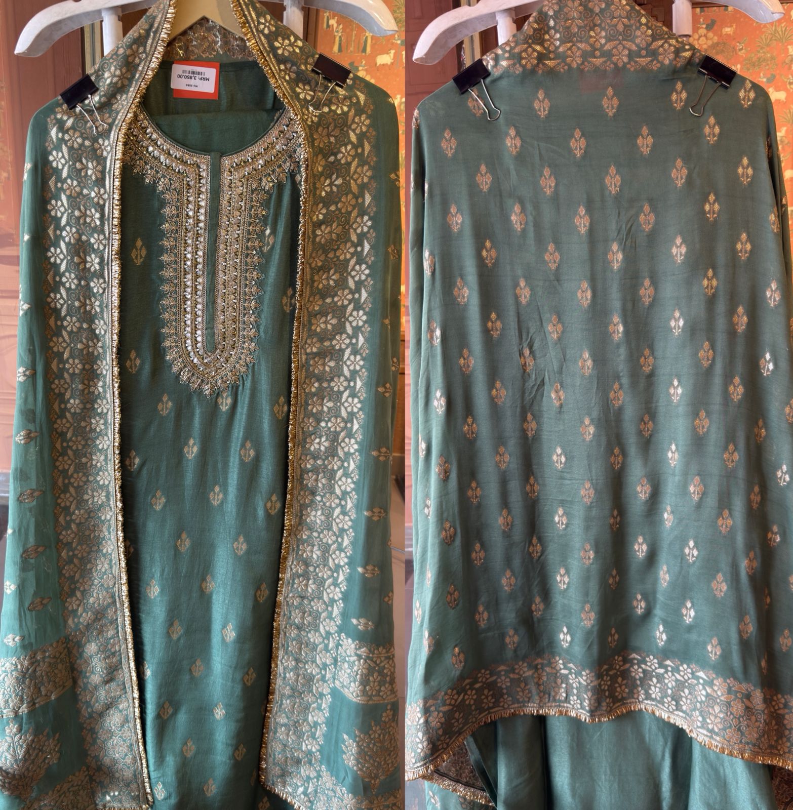 Pure Silk Unstitched Kurta