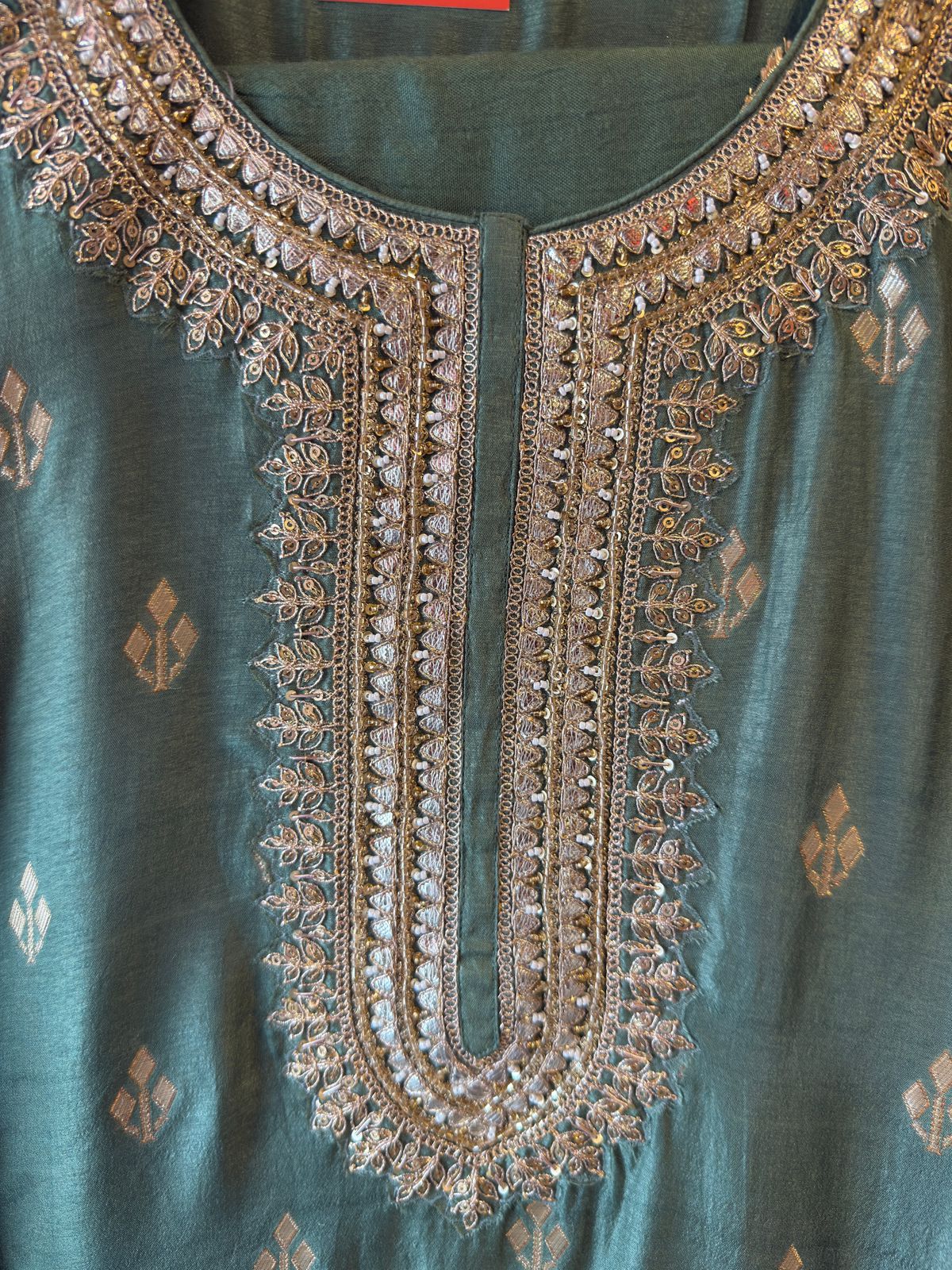 Pure Silk Unstitched Kurta