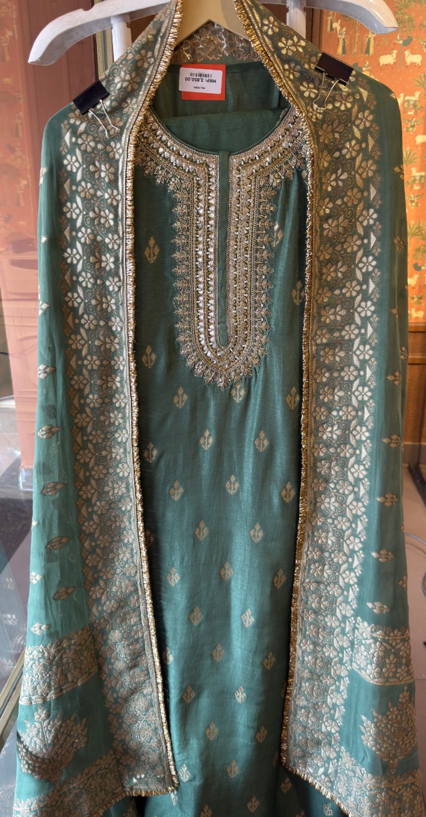 Pure Silk Unstitched Kurta