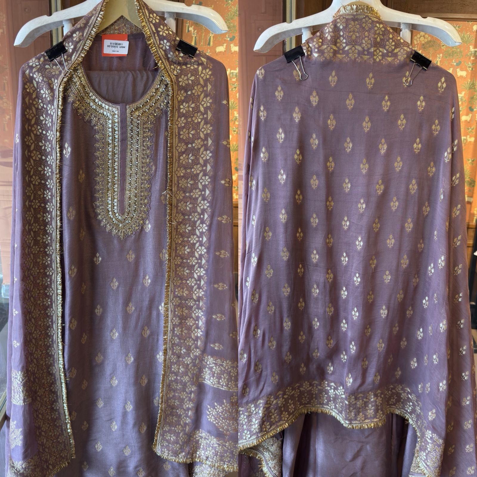 Pure Silk Unstitched Kurta
