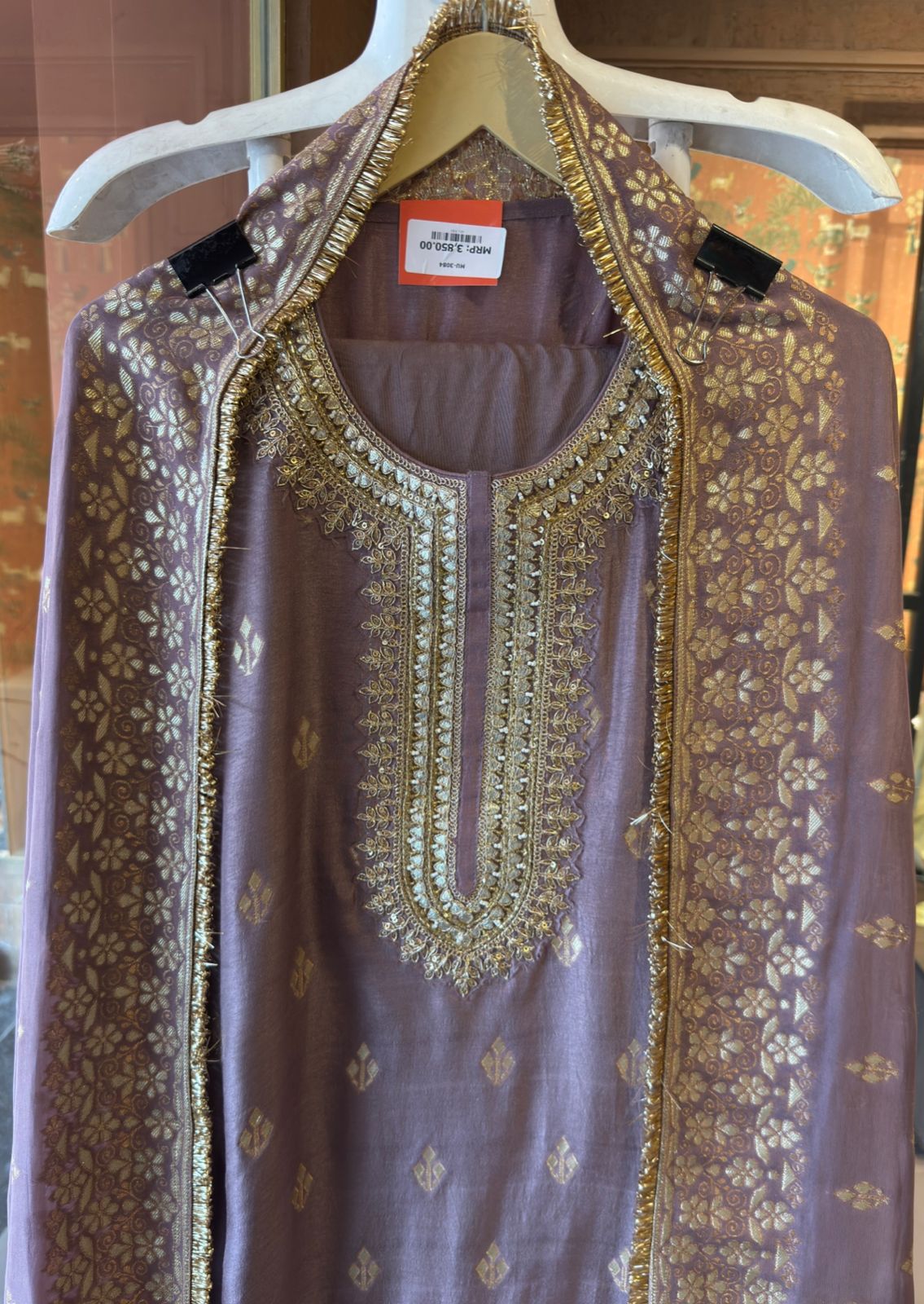 Pure Silk Unstitched Kurta