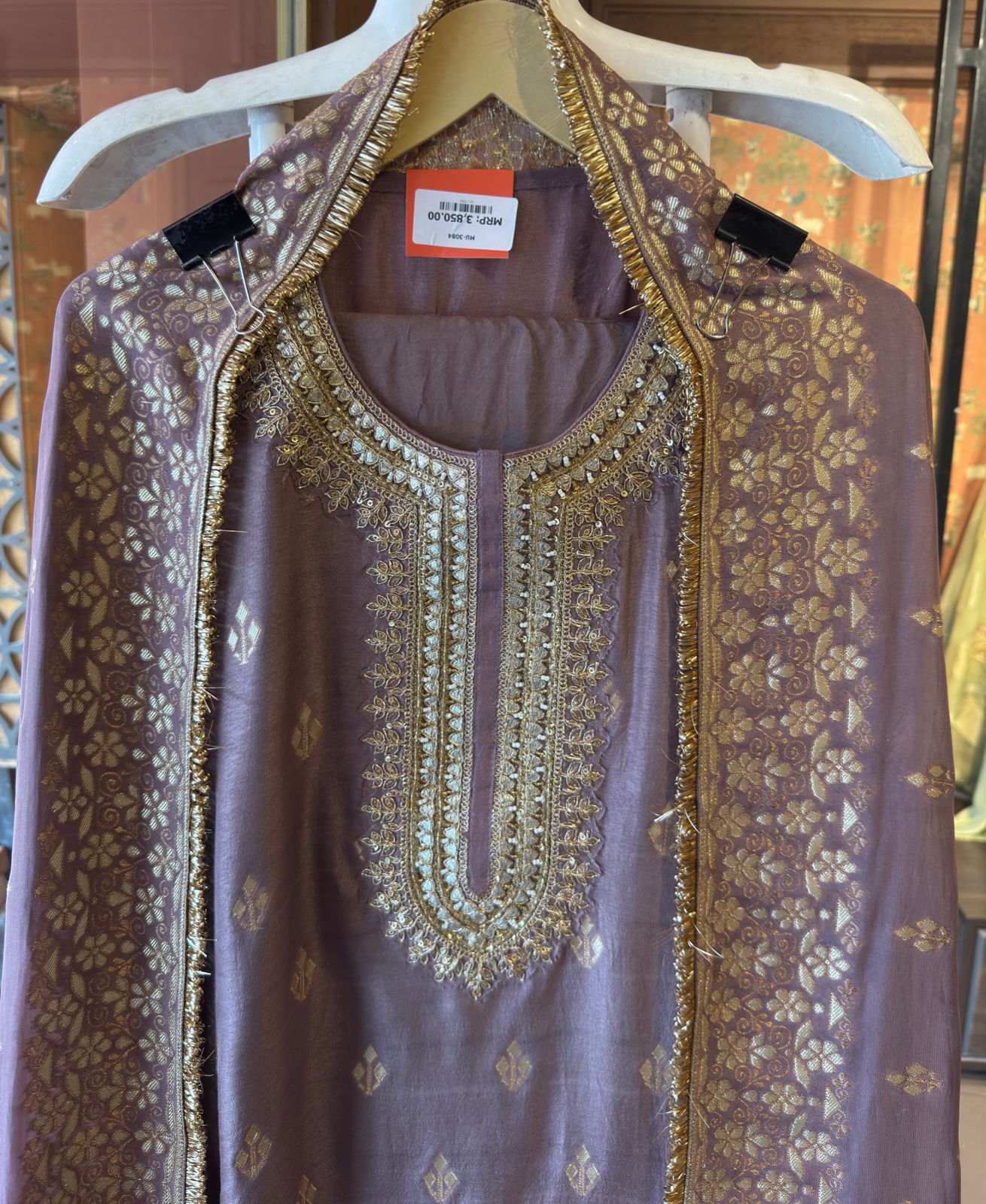 Pure Silk Unstitched Kurta