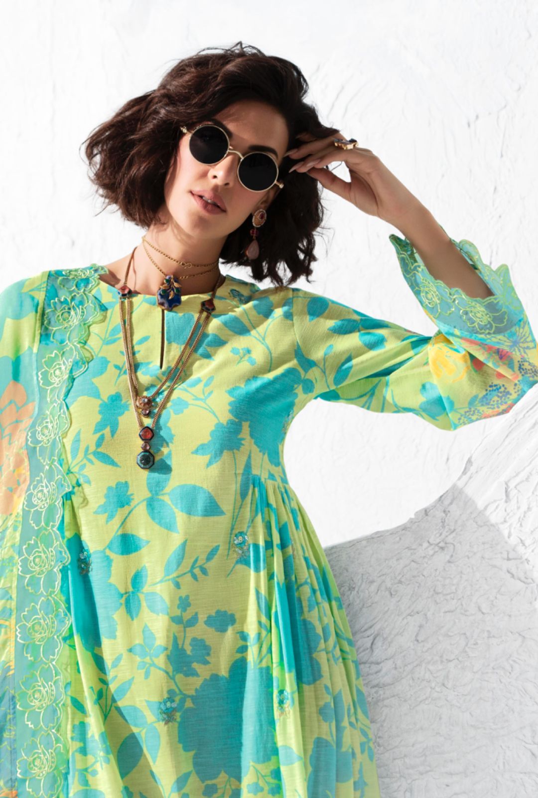 Pure Muslin Unstitched Suit