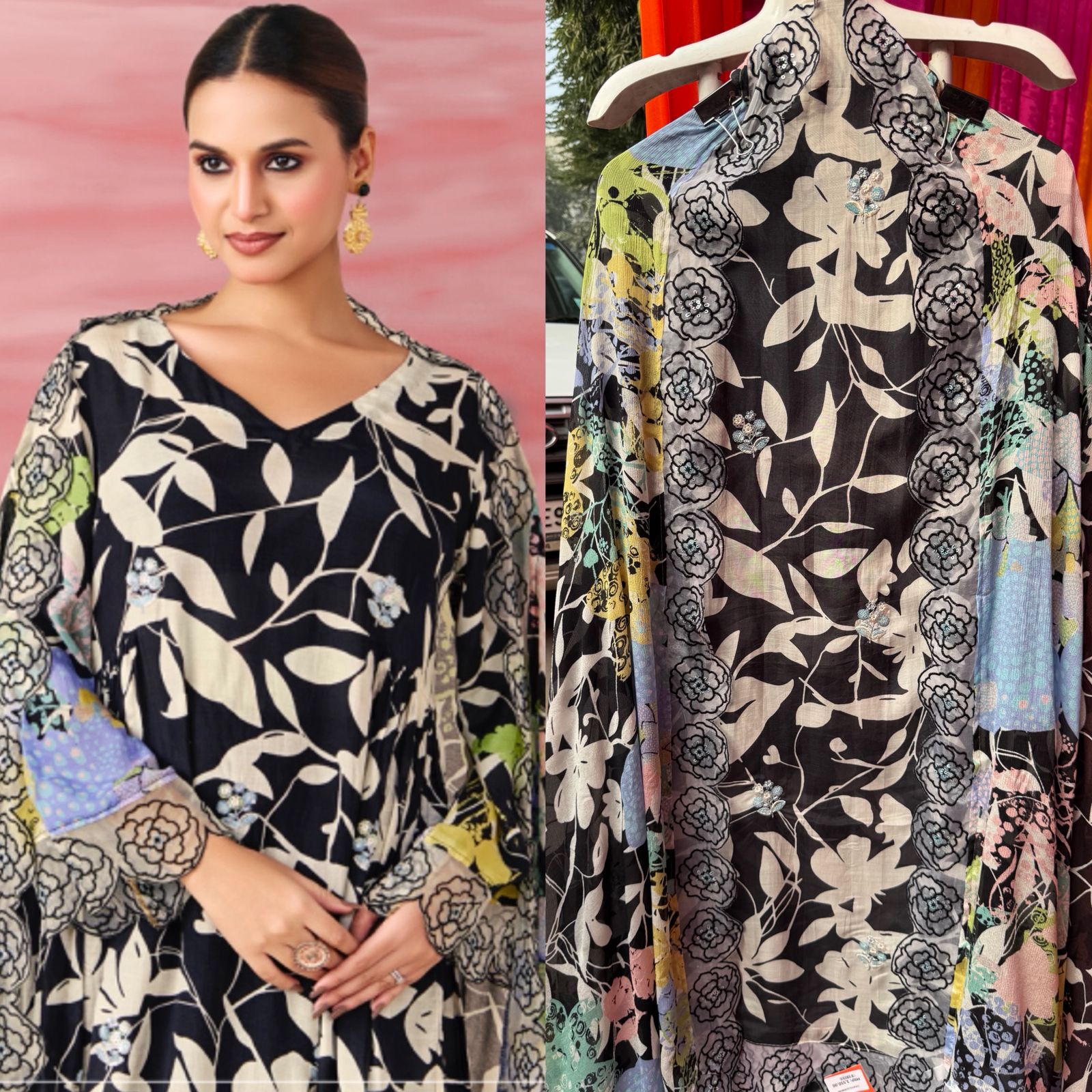 Pure Muslin Unstitched Suit