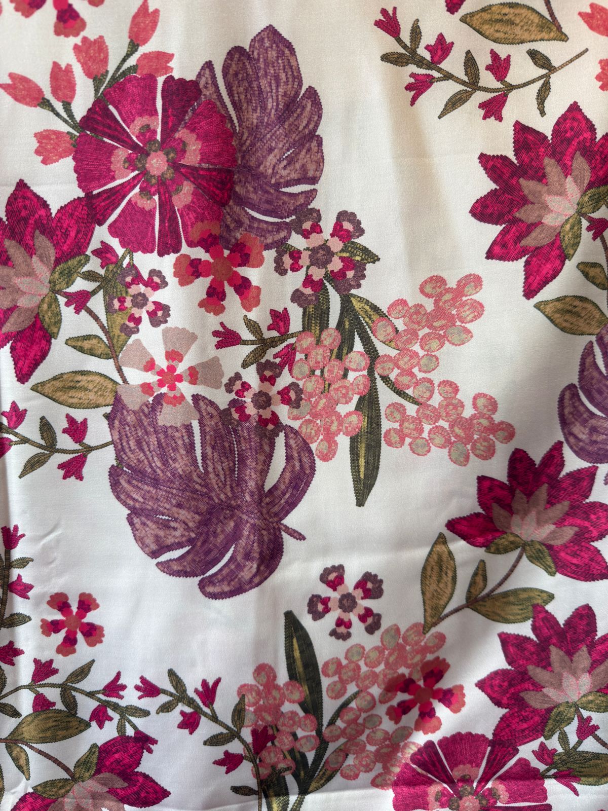 Modal satin digital printed shirt