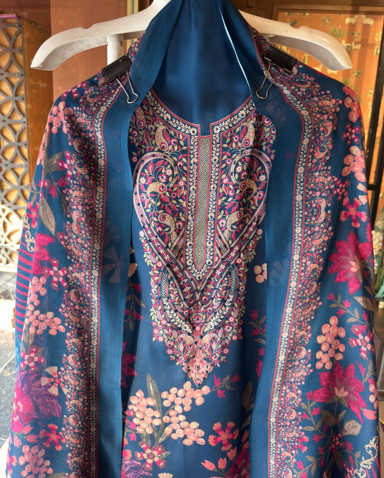 Modal satin digital printed shirt