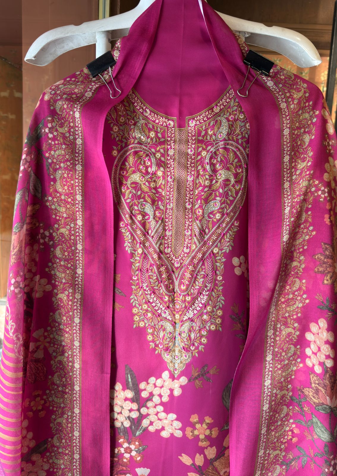 Modal satin digital printed shirt