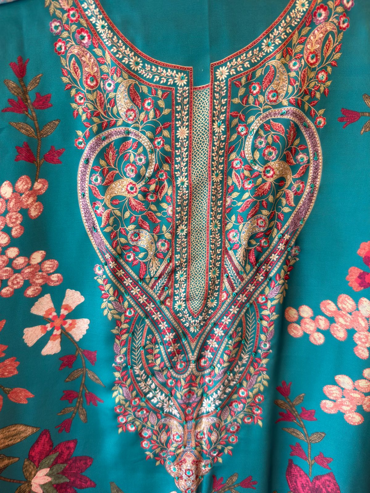 Modal satin digital printed shirt