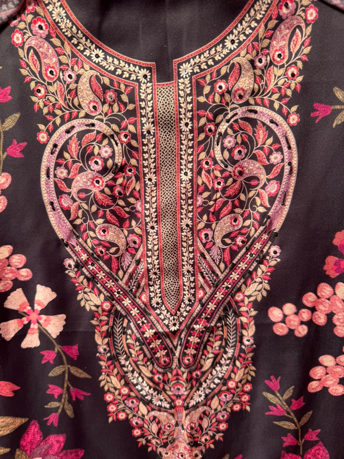 Modal satin digital printed shirt