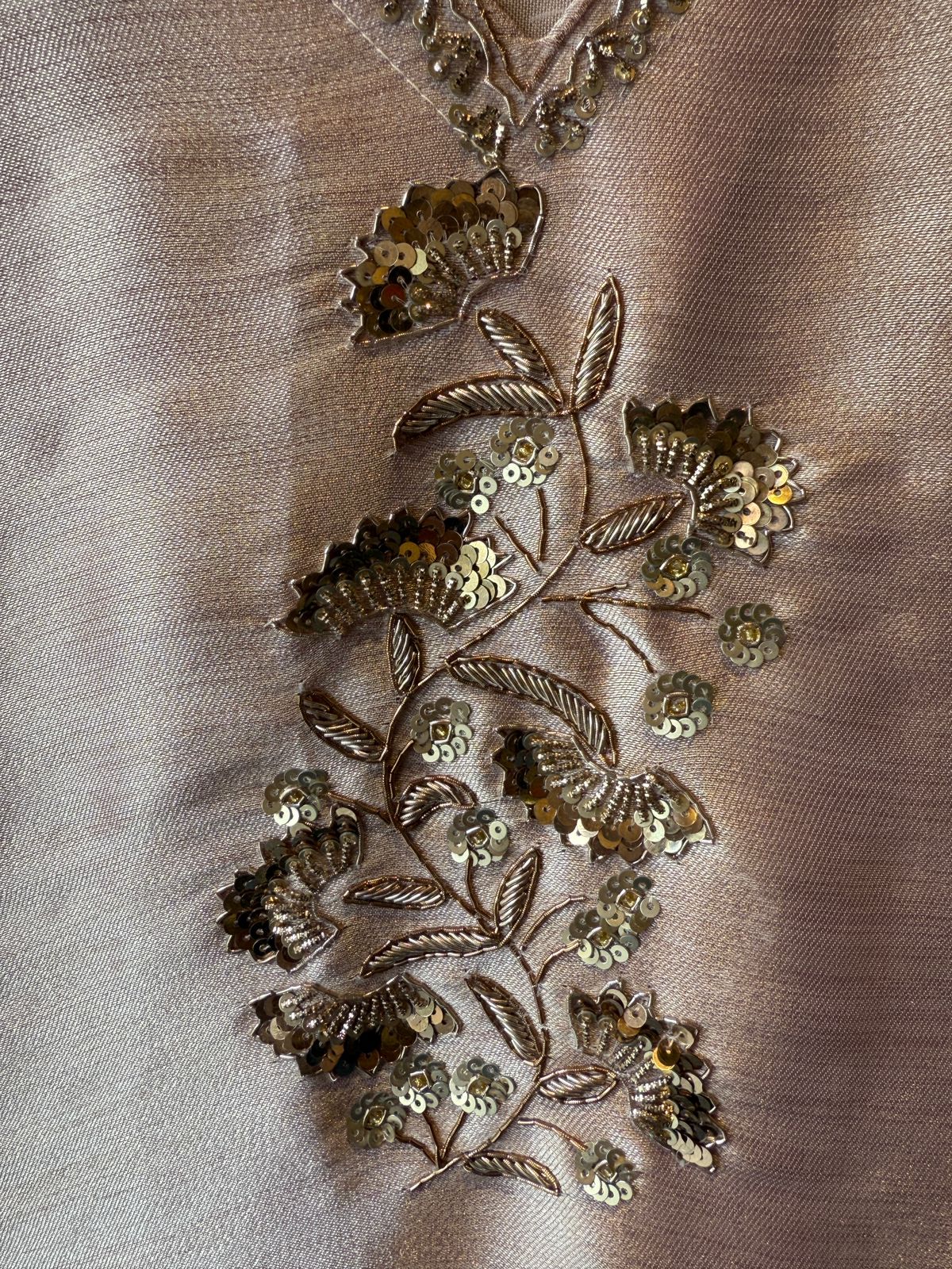 Elegant pastel soft metallic sheen