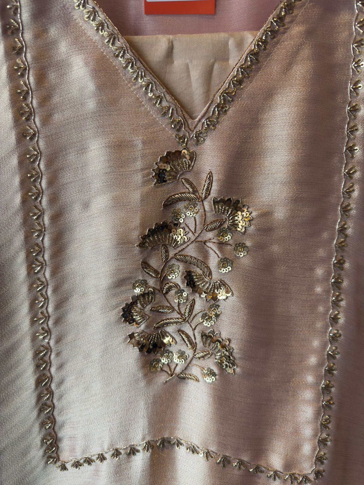 Elegant pastel soft metallic sheen