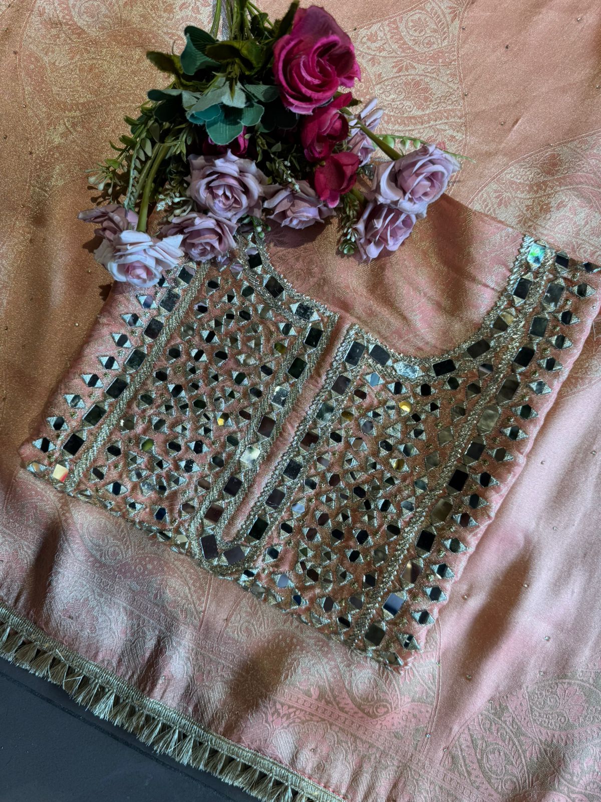 Rich silk Unstitched Suit