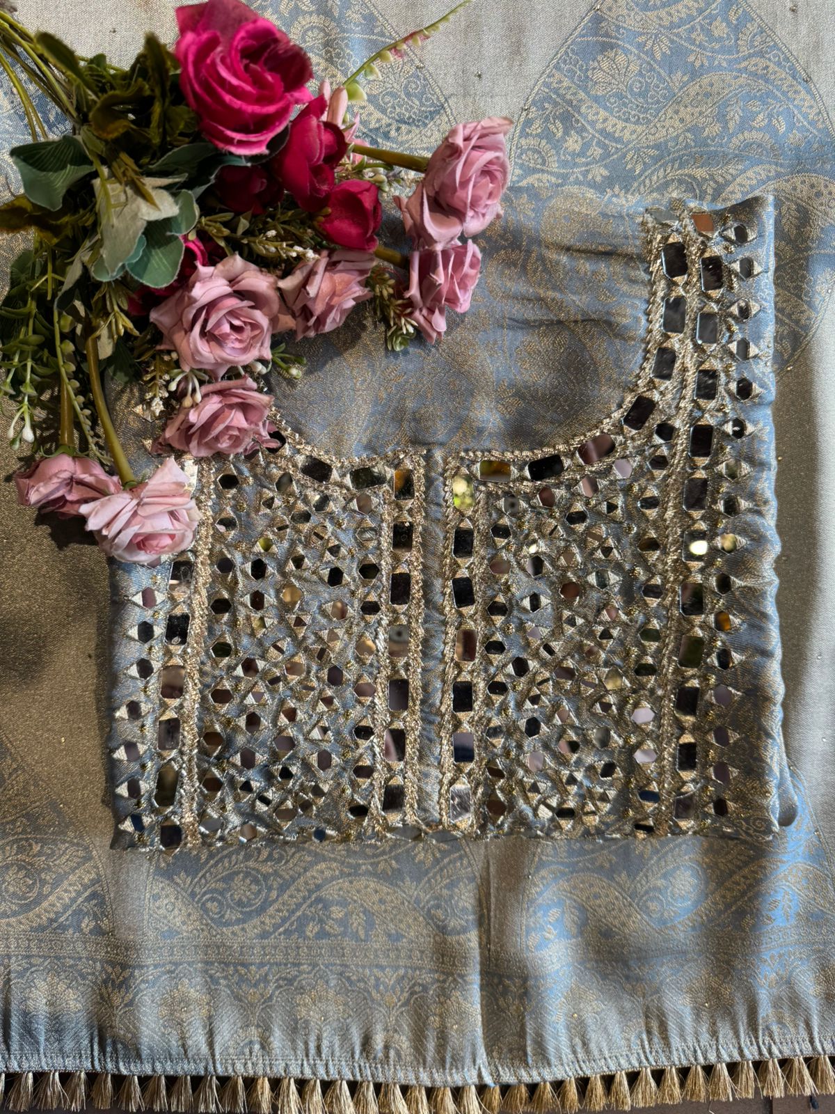 Rich silk Unstitched Suit