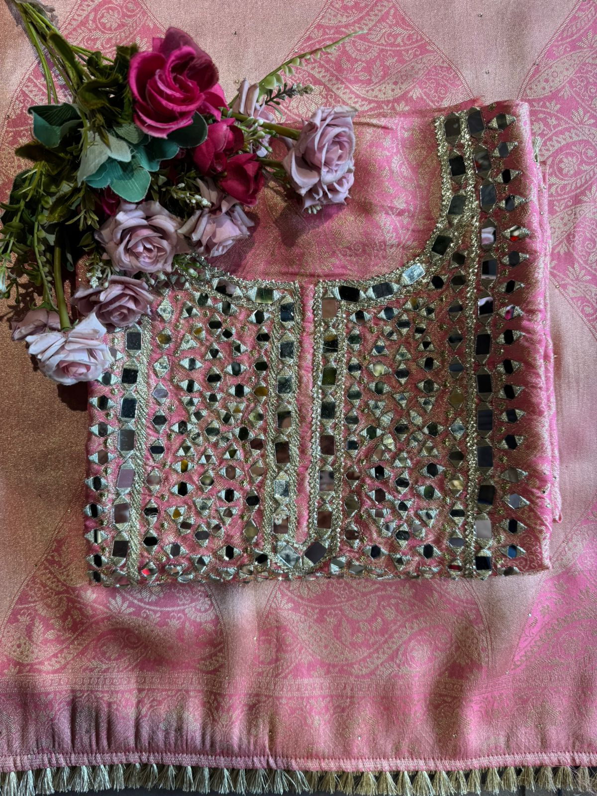 Rich silk Unstitched Suit