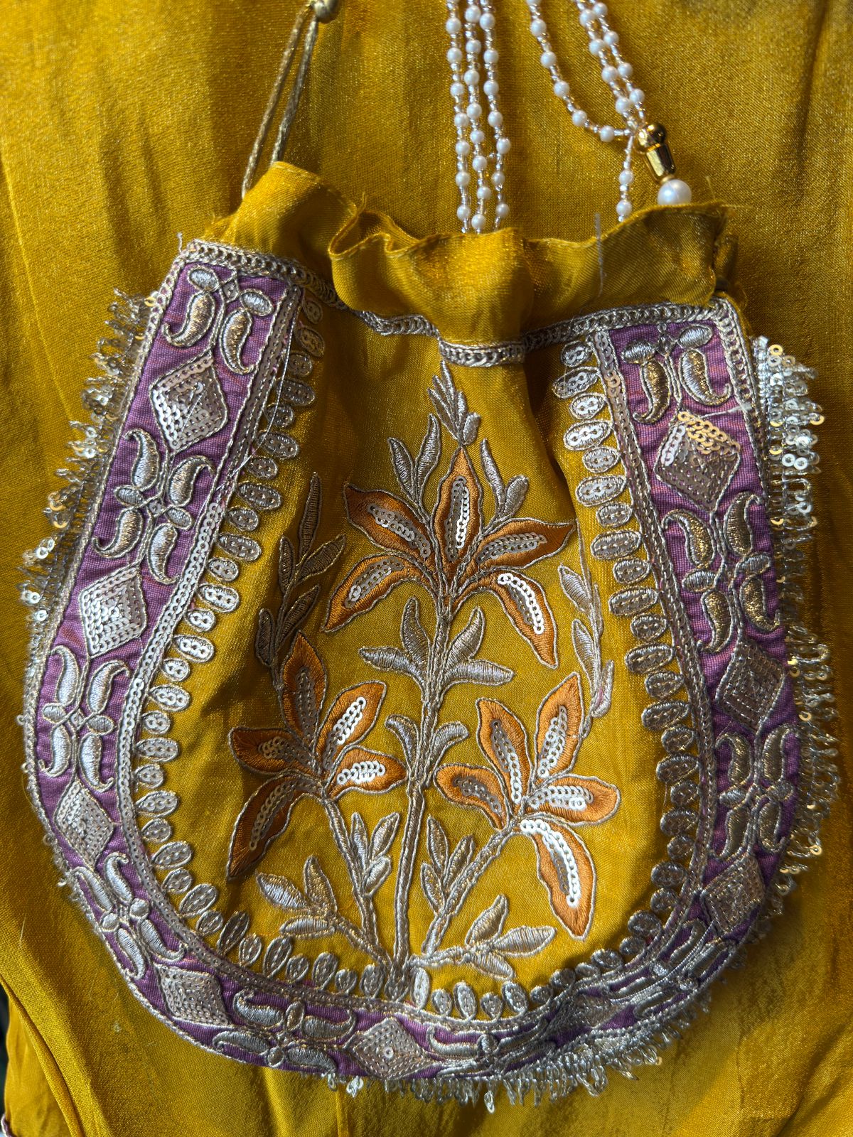 Traditional embroidered kurta set